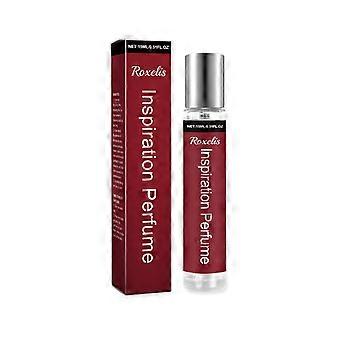 Perfume Inspiration Rouge da Série Fresh Light, com fragrância floral frutada amadeirada e encantadora, inspirada na atmosfera de um encontro romântico, com notas de amêndoa e cártamo, 15ml.