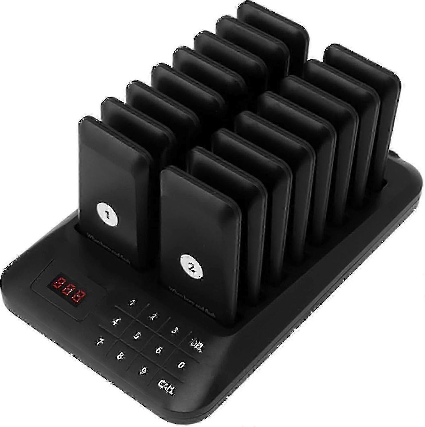 16 PCS Touch Screen Restaurant Buzzer System compatible with Customer Notification