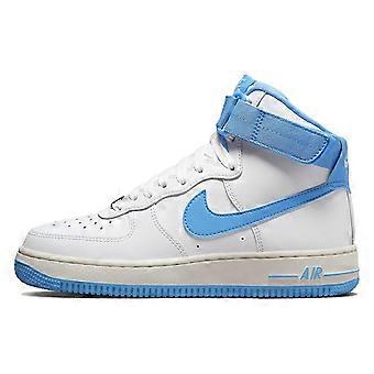 Nike Air Force 1 High 'Branco Azul Universitário' Feminino DX3805-100
