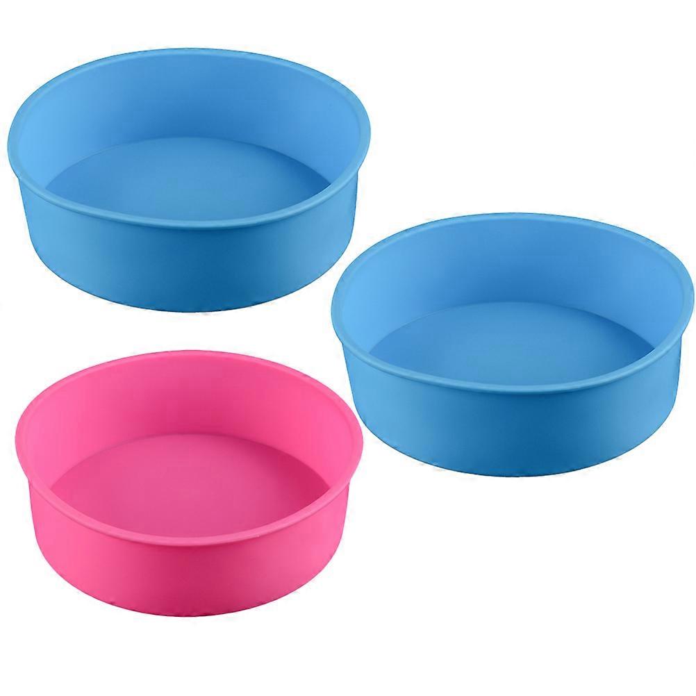 Round Silicone Baking Pan Cake Mold for Baking Assorted Color
