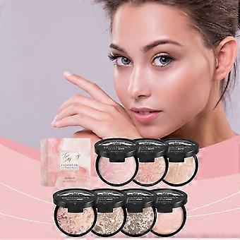 zephoco Oil-Control Concealer Powder Compact #05 (Tan), Setting, Light And Thin, Fine And Misty Makeup Effect, Touch-Up, Portable Concealer Powder Com