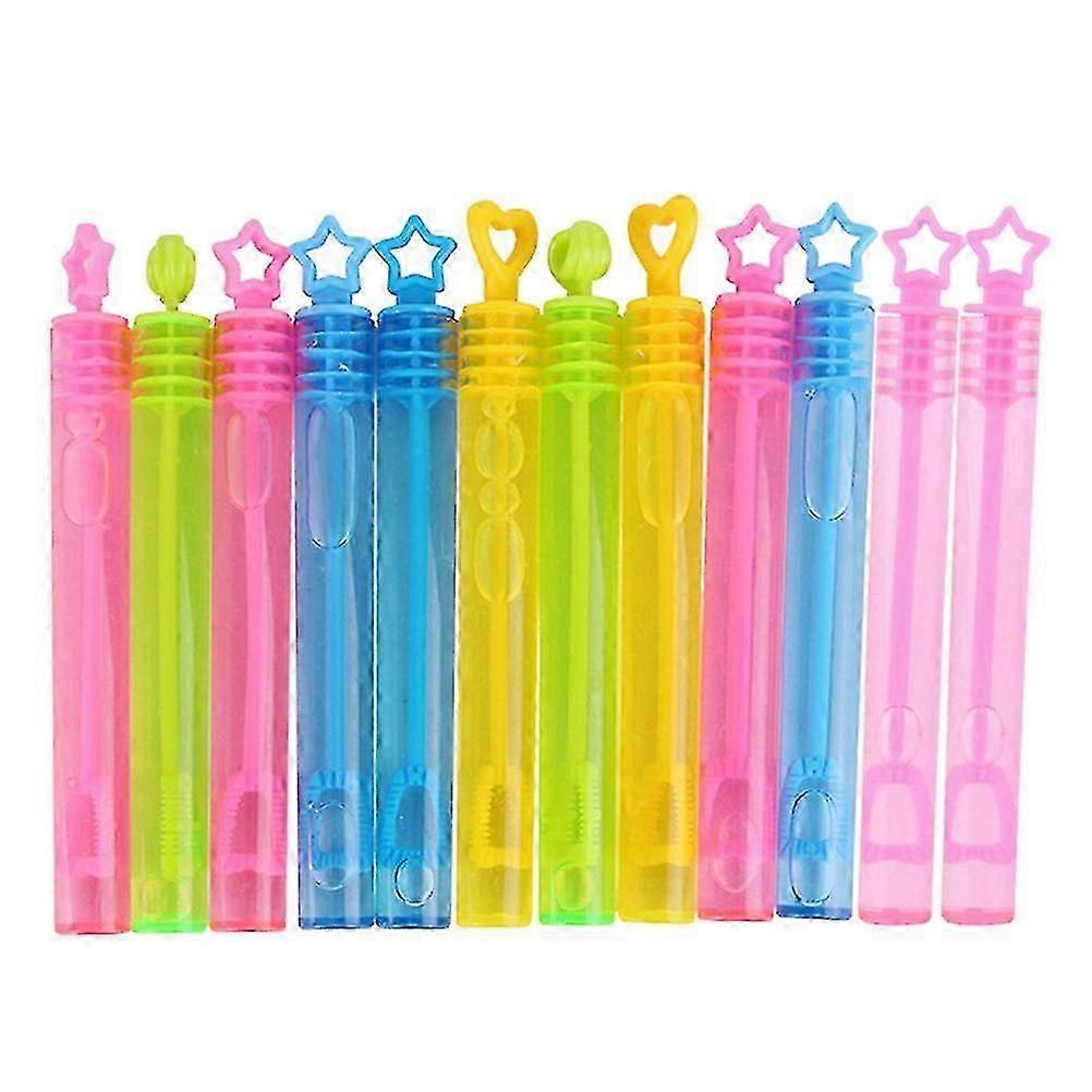 12 Pcs Bubble Wands Plastic Bubble Maker for Toddlers