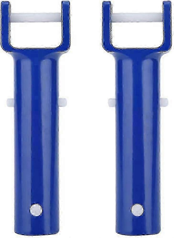 V-Handle Clip Replacement Pool Brush Head | Plastic | 2PCS | Blue