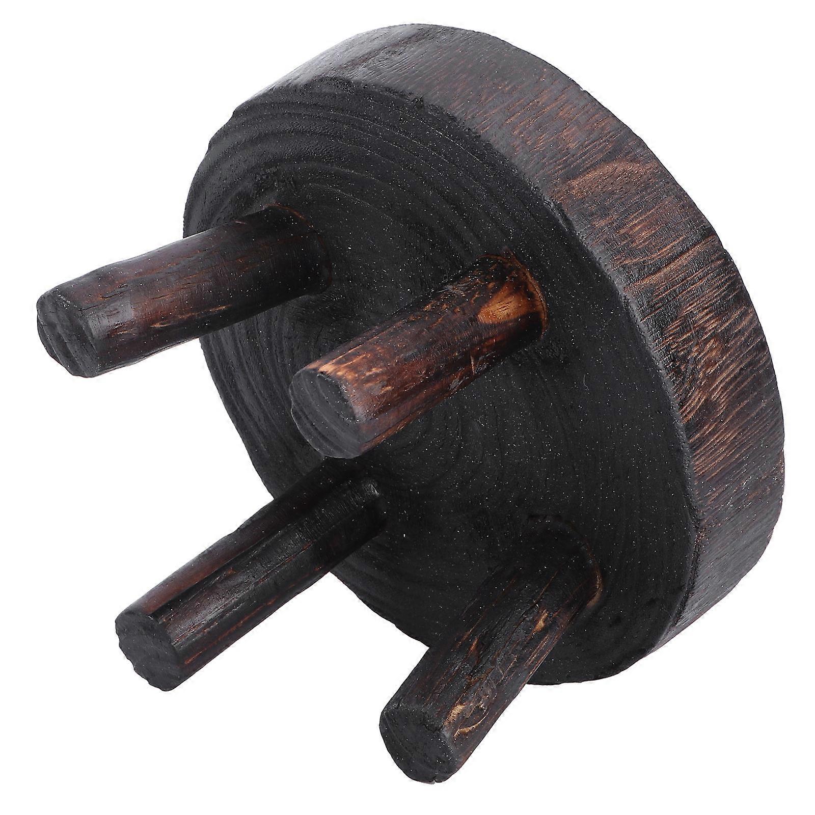 Storage Stool Solid Wood Flowerpot Holder for 4Pcs Decoration