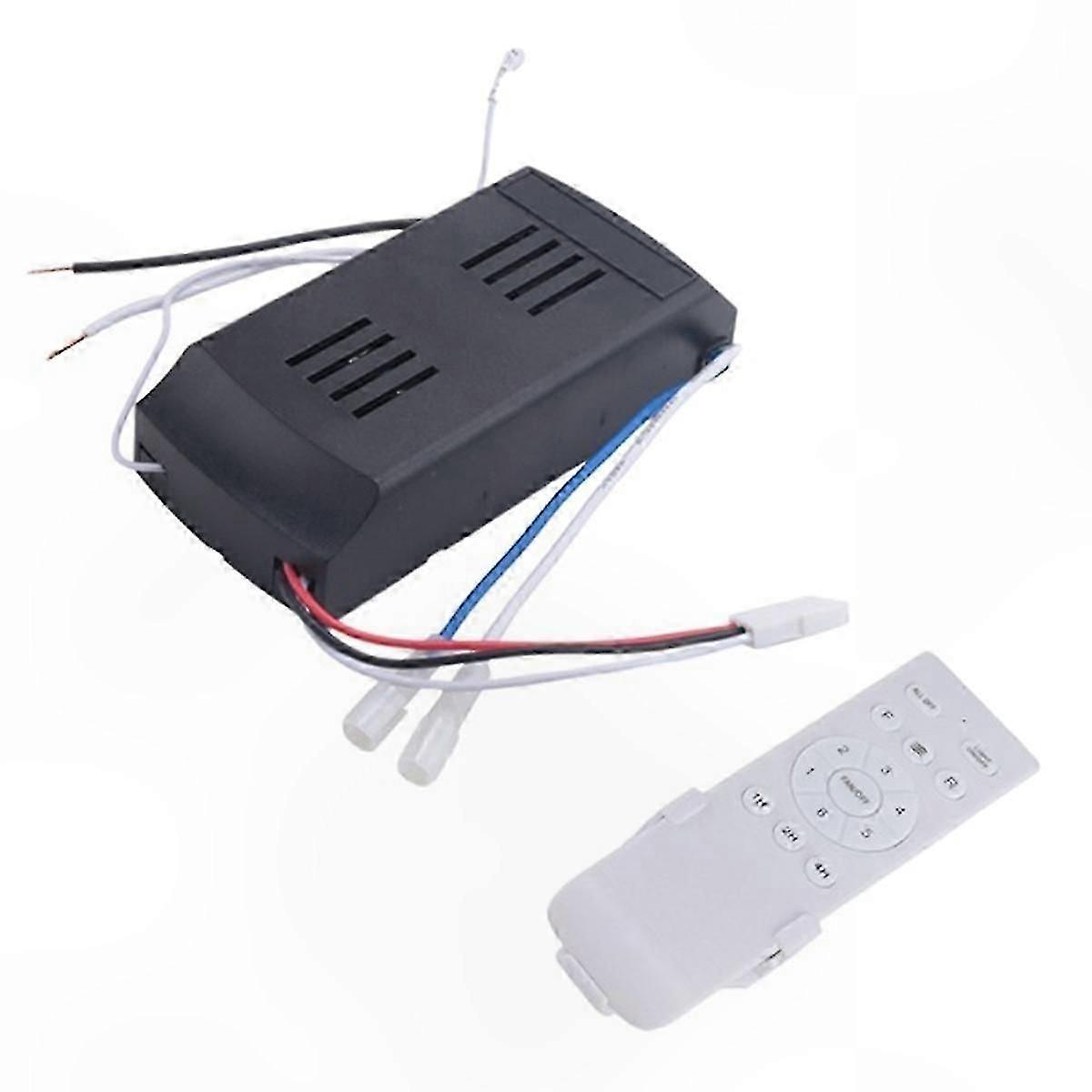 DC Ceiling Fan Remote Control Replacement Kit 50W 6-Speed Timer Function for Ceiling Fan Light Fixtures