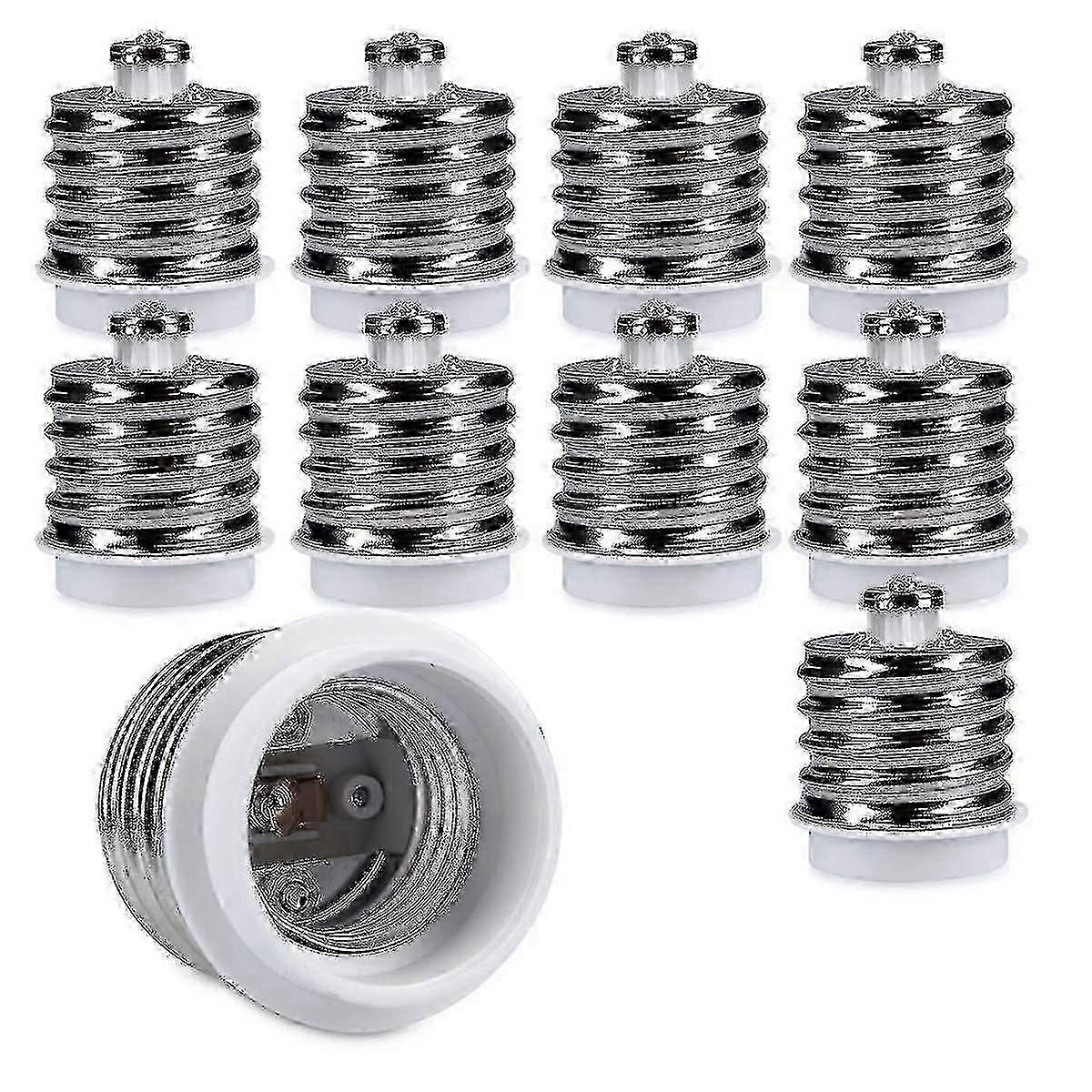 LED Halogen Lamps Holder Converter 10x E40 to E27 Bulb Socket Adapter