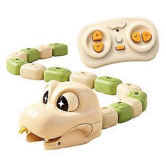Flexible Magnetic Snake Crawler Remote Control, Modular RC STEM Educational Robot Toy for Kids, DIY Magnetic Link Snake Vehicle Assembly