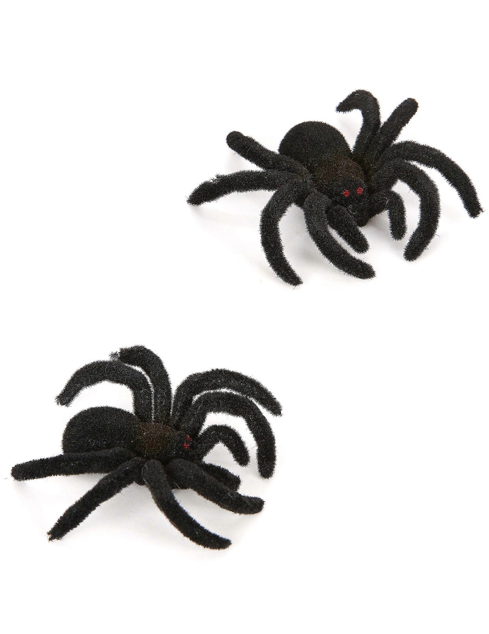 2 Spiders 10 cm Halloween