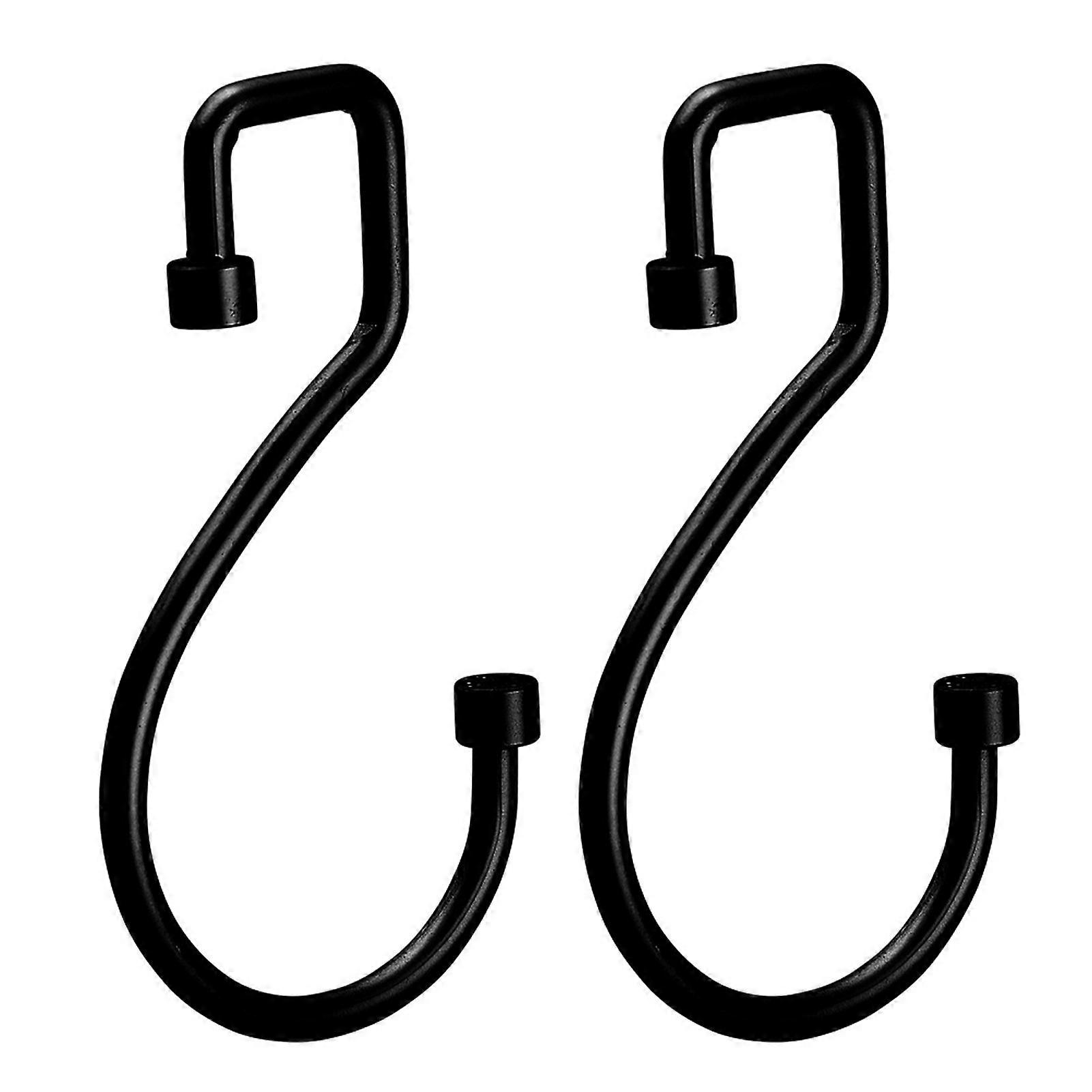 2Pcs Curtain Hook with Easy Installation Adjustable Space Saving S Shaped Design