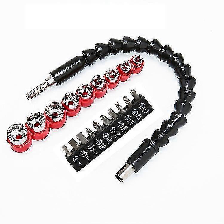 20pcs Hex Socket Mini Magnetic Screwdriver Bit Set Adapter Holder Socket Tools