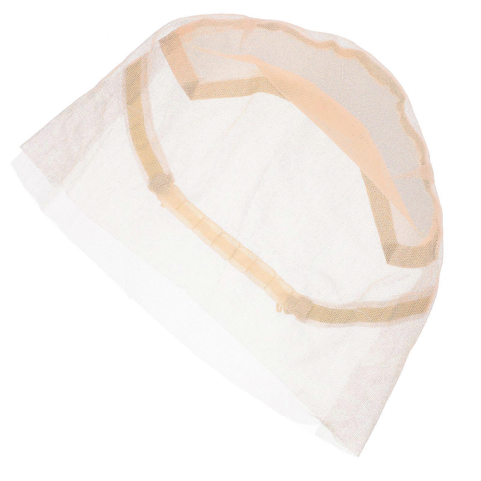 Lace Wig Cap for Wig Making Use with Adjustable Strap 3Pcs Beige Set