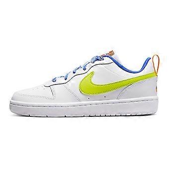 Nike Court Borough Low 2 Fabric - Matalavartiset Skeittikengät Valkoinen Vihreä Unisex DQ7770-100