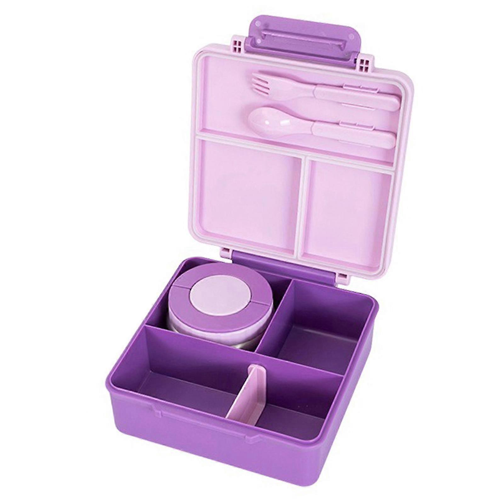 Sturdy Compact 4-Part Lunch Box Set