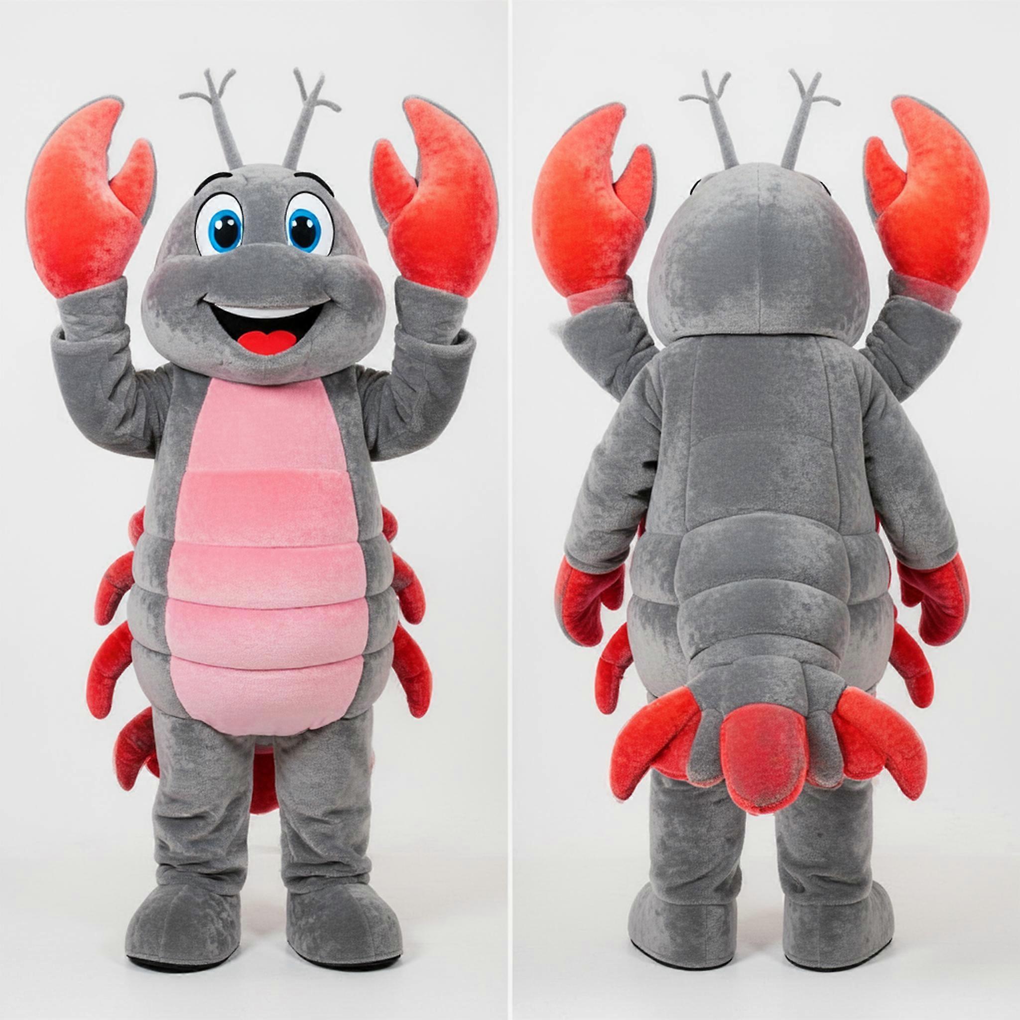 MASTICOT Gray Rounded Shell Lobster Mascot