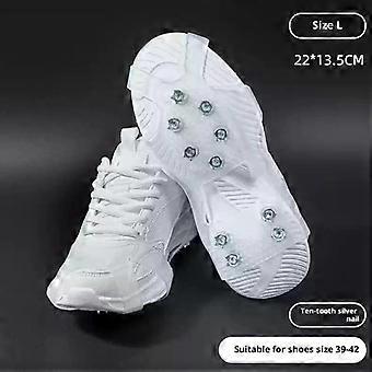 Outdoor Crampons Anti-slip Shoe Covers Adult Mountain Climbing Ice Fishing, Snow Boots, 10-tooth Sole Nails, Winter Ice Grabbers