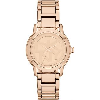 Dkny tompkins Women's Analog Quartz Watch with Stainless Steel Bracelet Gold Plated NY8877