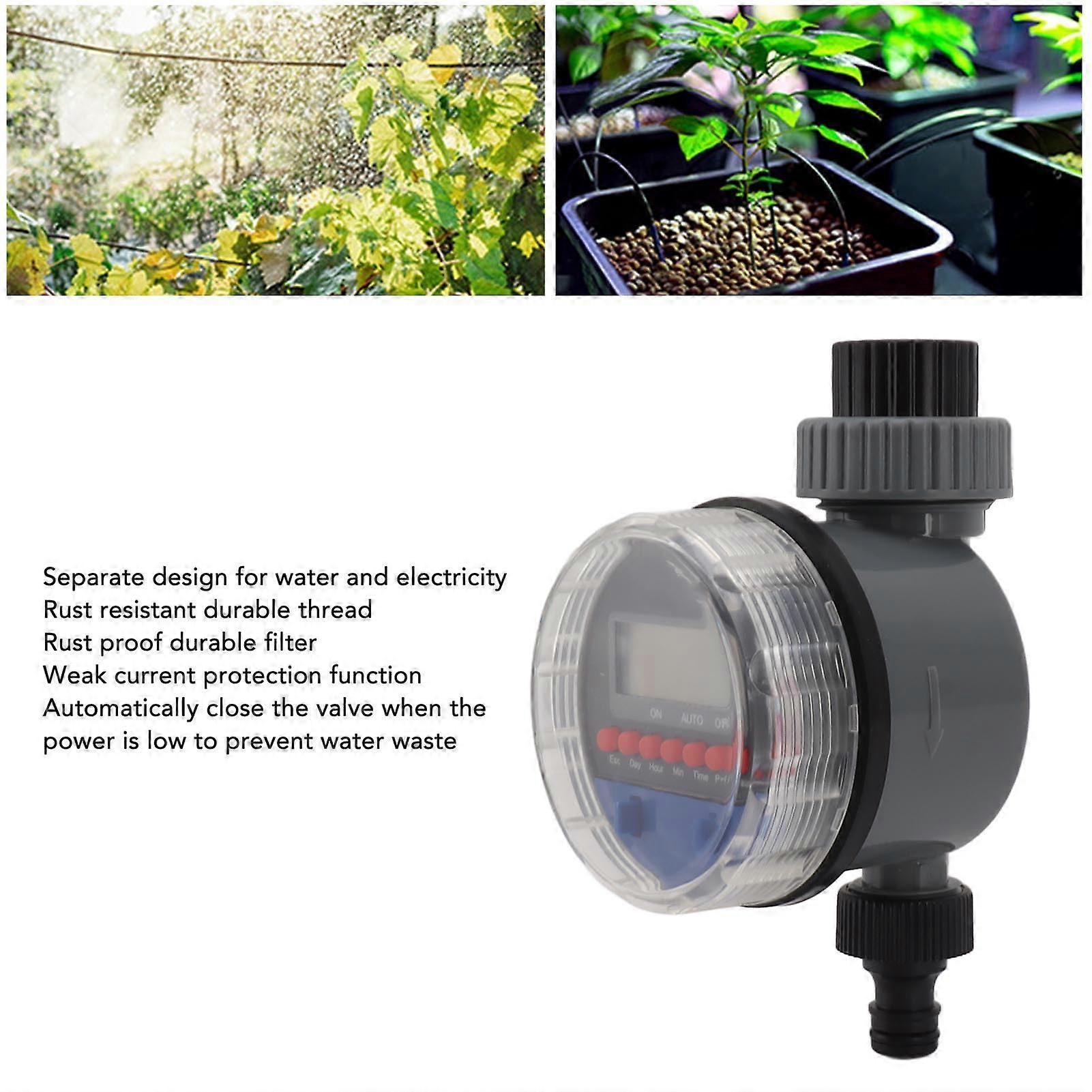 Smart Water Timer Garden Irrigation Controller with Programmable Watering Schedule and Automatic Valve Control