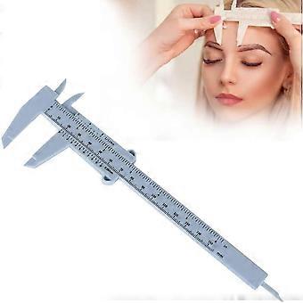 Reusable Vernier Caliper compatible with Measuring Eyebrow, 150mm Diy Eyebrow Ruler Template