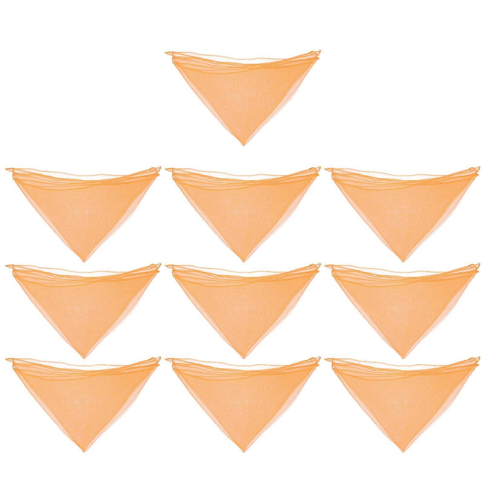 Dance Performance Silky Scarves for Dance Performance 40Pcs Orange