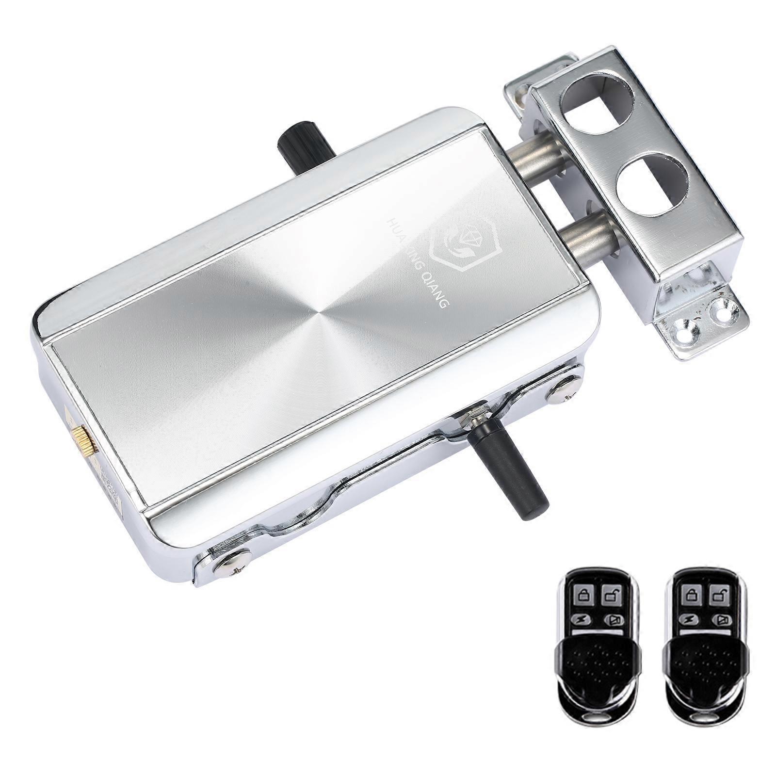 Home Door Lock Kit Remote Control Keyless Entry Electronic Lock Silent Version Smart Wireless