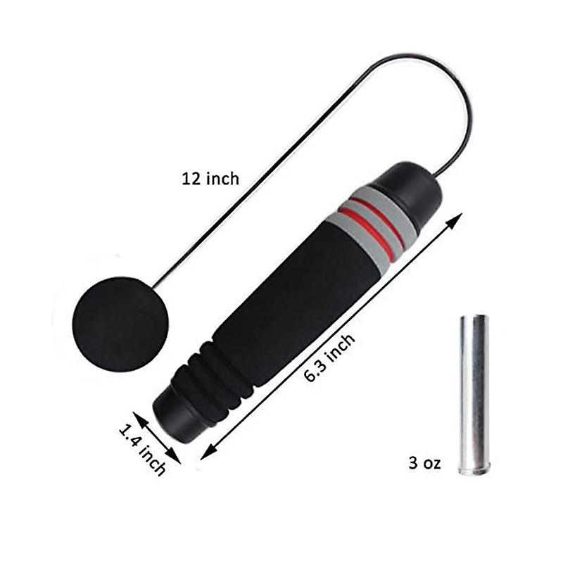 Ropeless Jump Rope Weighted Cordless Skipping Rope Length Adjustable Tangle Free Wireless Speed Rope For Sport Exercisetraining Fitness Suitable For A