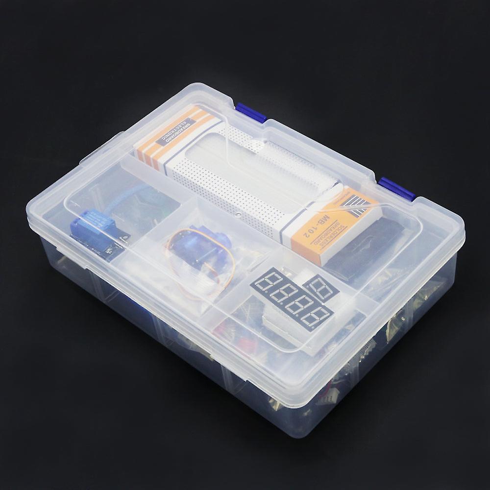 アップグレードされた高度なバージョンスターターキットRfidは、Arduino宇野R3のための1602ステップモーター/サーボ/ 1602液晶スイートキットを学習します