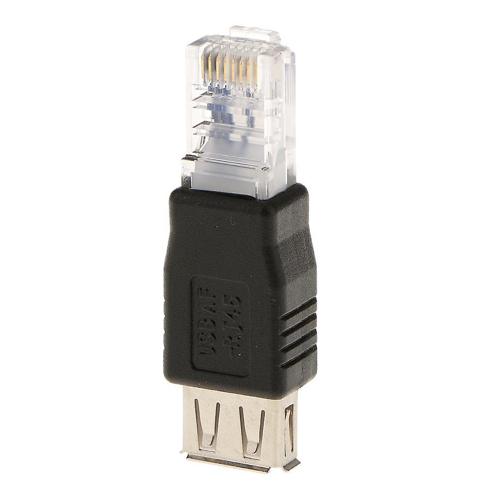 Male to USB AF A Female Adapter Socket LAN Network Ethernet Router Plug