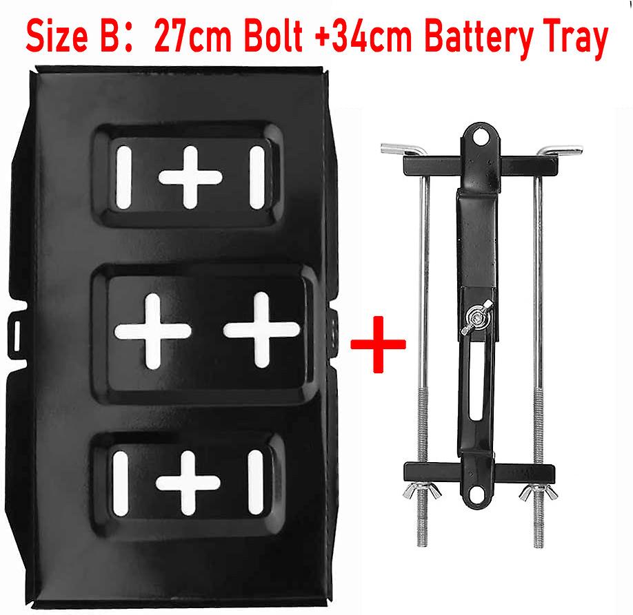 Adjustable Battery Hold Down Universal Battery Adjustable Crossbar L Bolt Battery Tie Down Holder For Car Suv 27cm Bolt