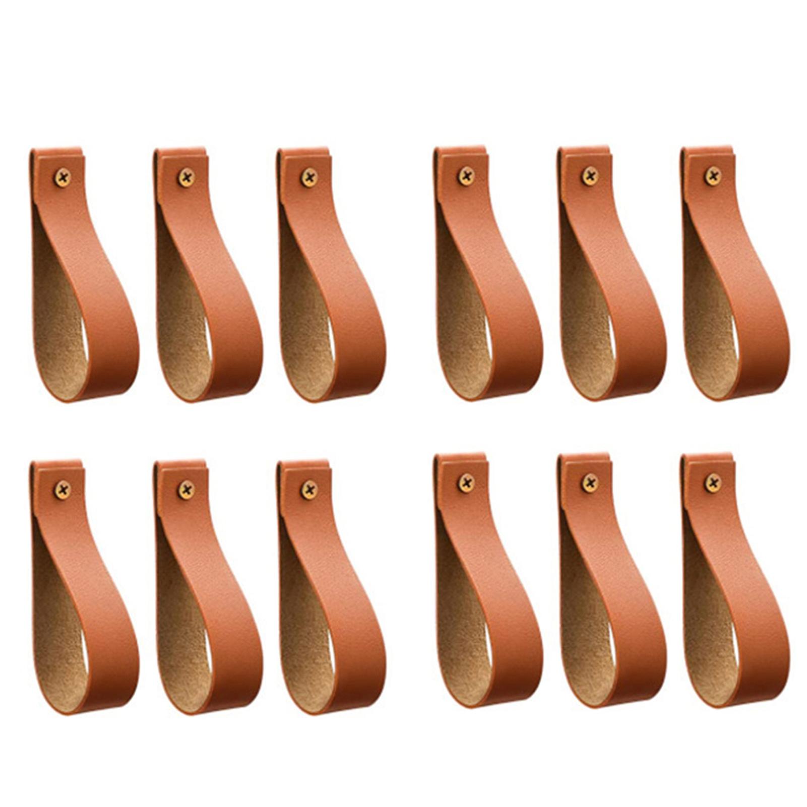 Pu Leather Curtain Rods Holder Wall Hooks Easy Installation Wall Hanging Strap For Storage Needs And Replacement