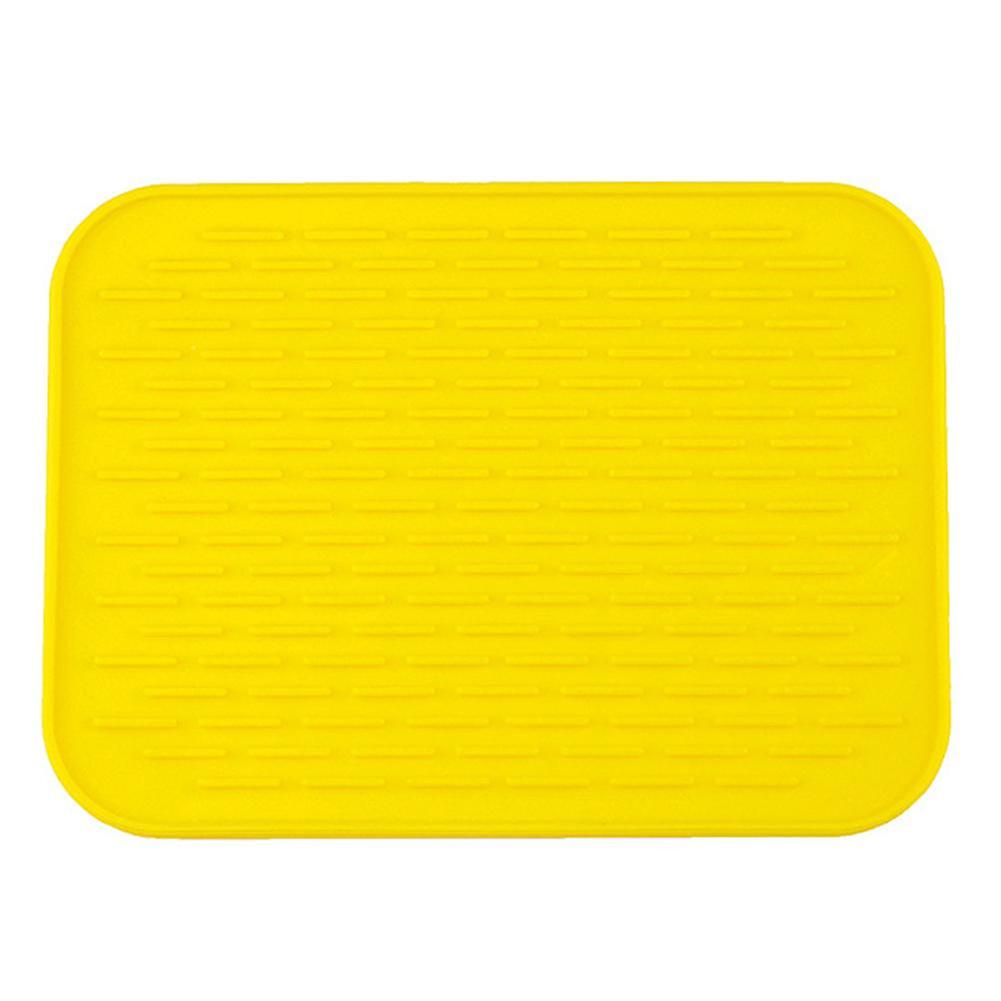 Table Mat Bright Color Heat Insulation Silicone Square Non-slip Pot Holder Pad Kitchen Supplies