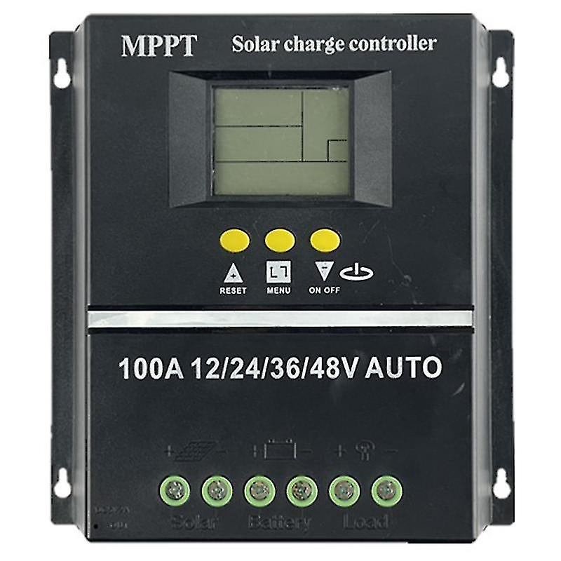 Pwm 100a 12v 24v 36v 48v Auto Solar Panel Charge Controller Solar Pv Battery Charger with Lcd Mppt