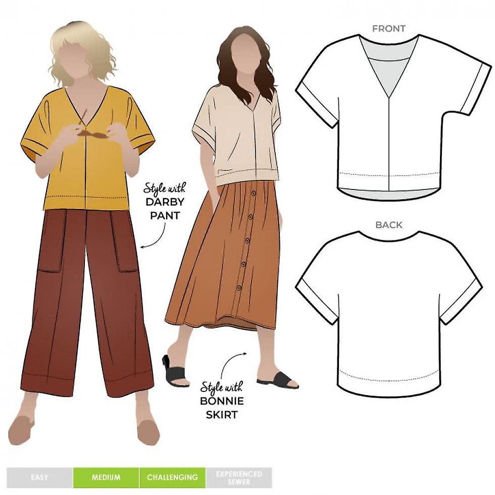 Style Arc Paper Sewing Pattern Joan Top