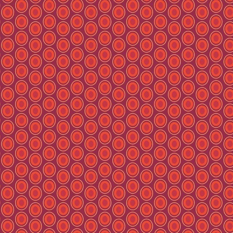 Art Gallery Fabrics Oval Elements 100% Cotton Poplin Fabric Saffron - per metre