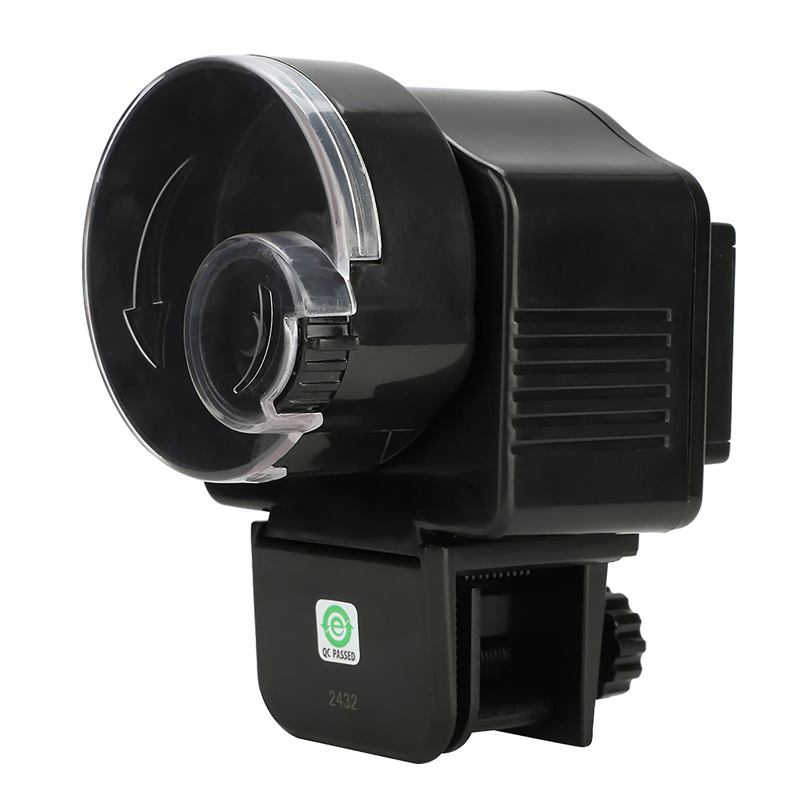 Compact Automatic Fish Feeder, 40g Capacity, 11x10x7.4cm, ABS