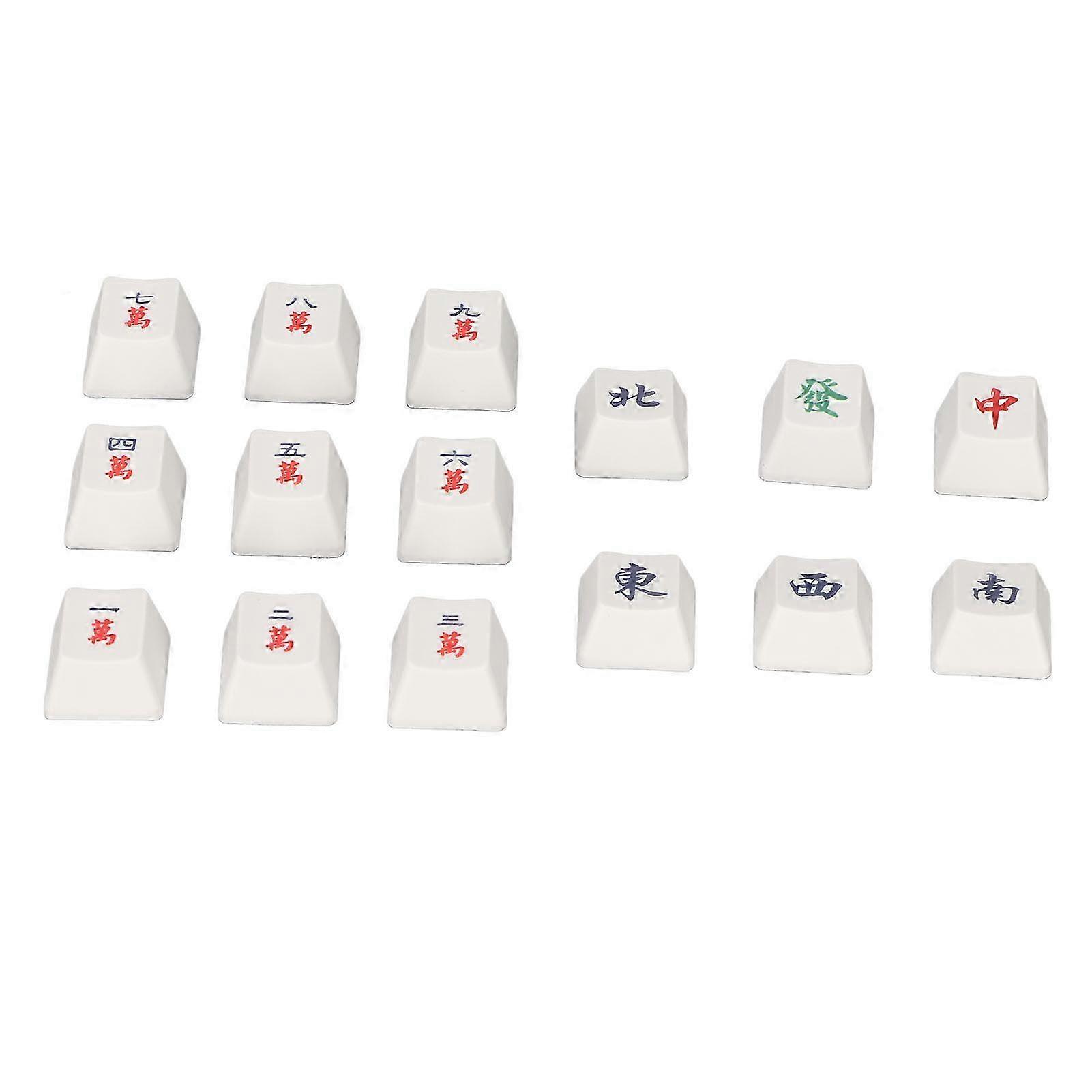 Gaming Keycaps, Mahjong Pattern, Cherry Height, PBT