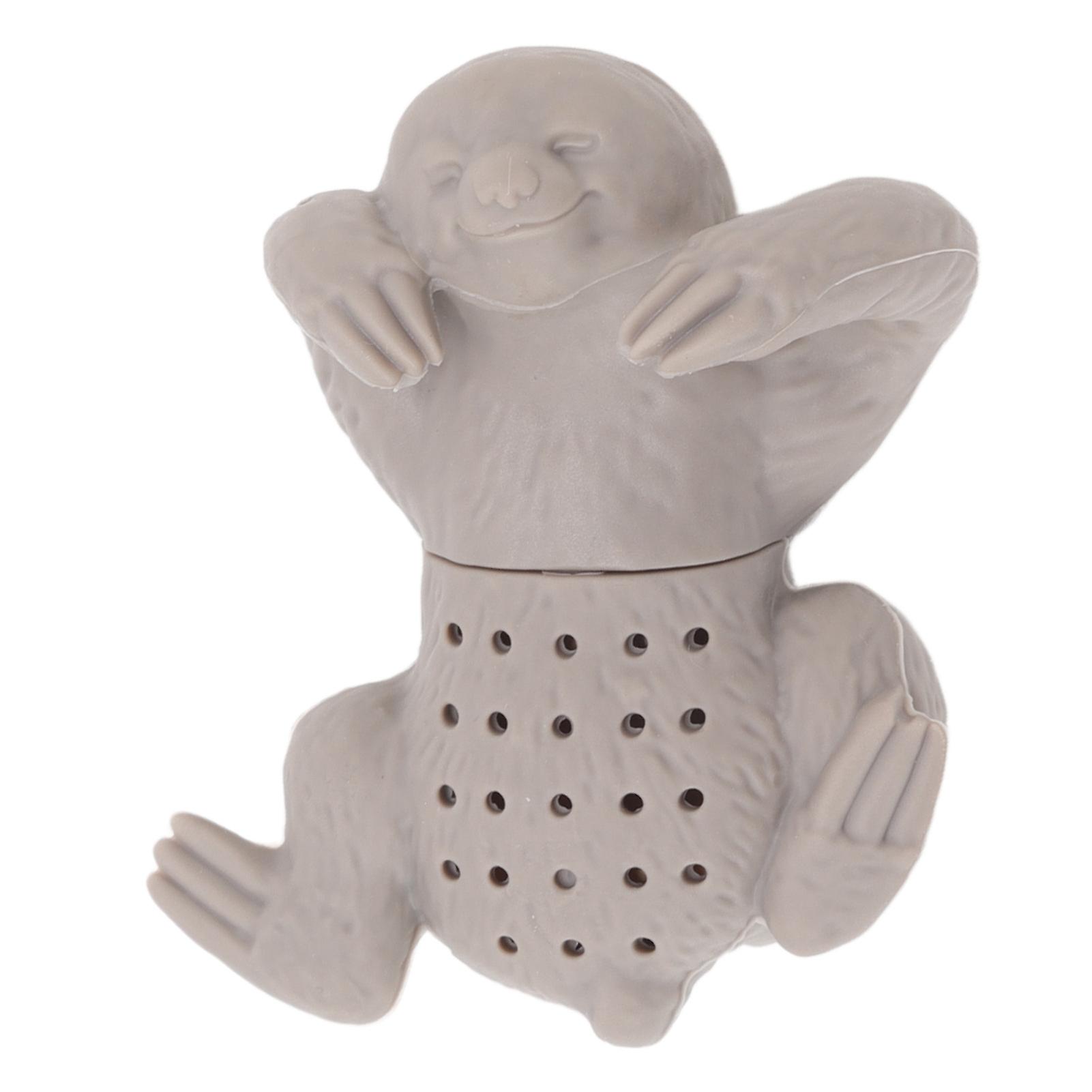 Silicone Tea Infuser Cute Animal Shape Flexible Silicone Tea Strainer Filter Diffuser Steeper for Loose Tea Sloth 