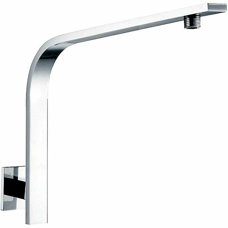 Solid Brass Square Shower Arm with Gooseneck for Shower Head Set Chrome