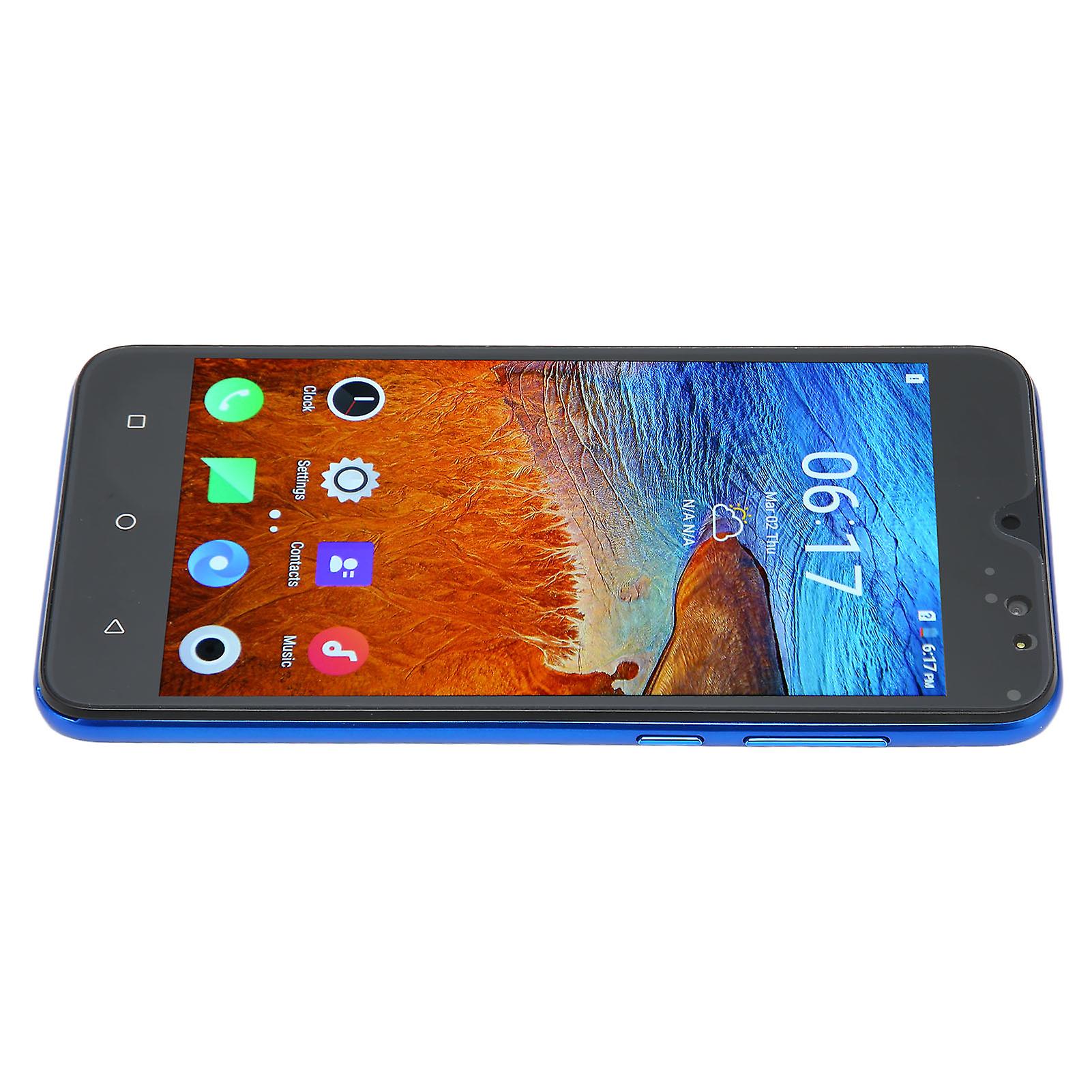 Nowa8 Pro 5.5" Android 10 Smartphone - 4GB RAM, 32GB ROM, 16MP Camera, Blue UK Plug