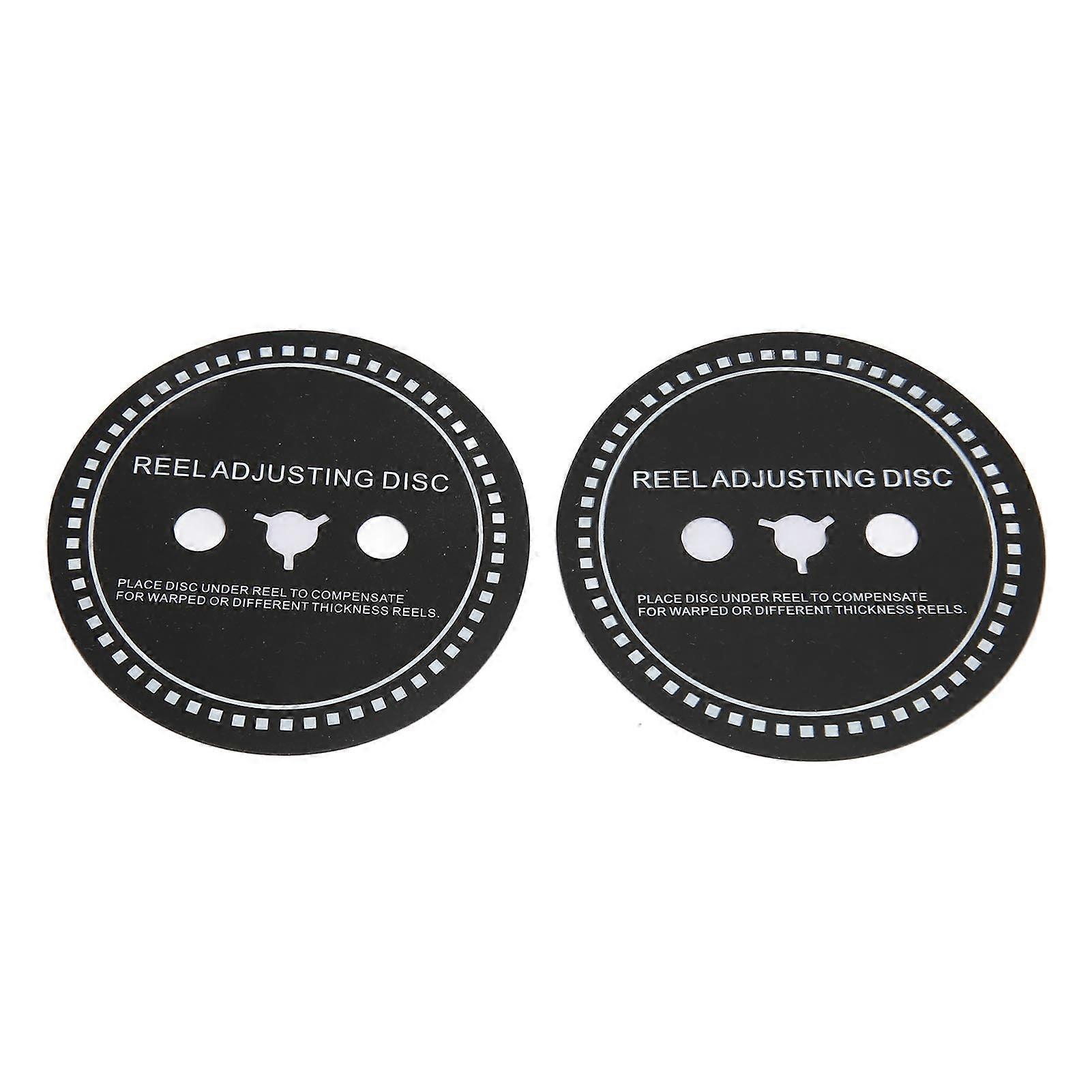 2PCS Nab HUB Adapter Spacer Silicone Reel Adjusting Disc for Reel to Reel Tape Recorder Black 1mm/0.039in