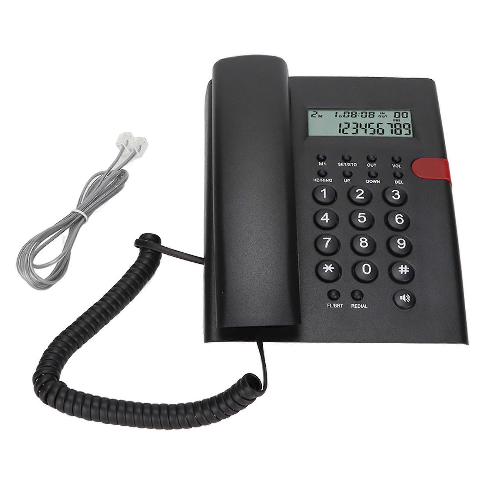 K010A-1 Corded Phone, Caller ID Function, Hands-Free Call, Desktop Telephone for Home Office and Hotel