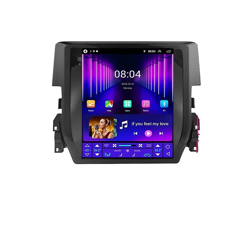 Car Android Player For Honda Civic 2016 2017 2018 Radio Multimedia GPS Navigation For Tesla style