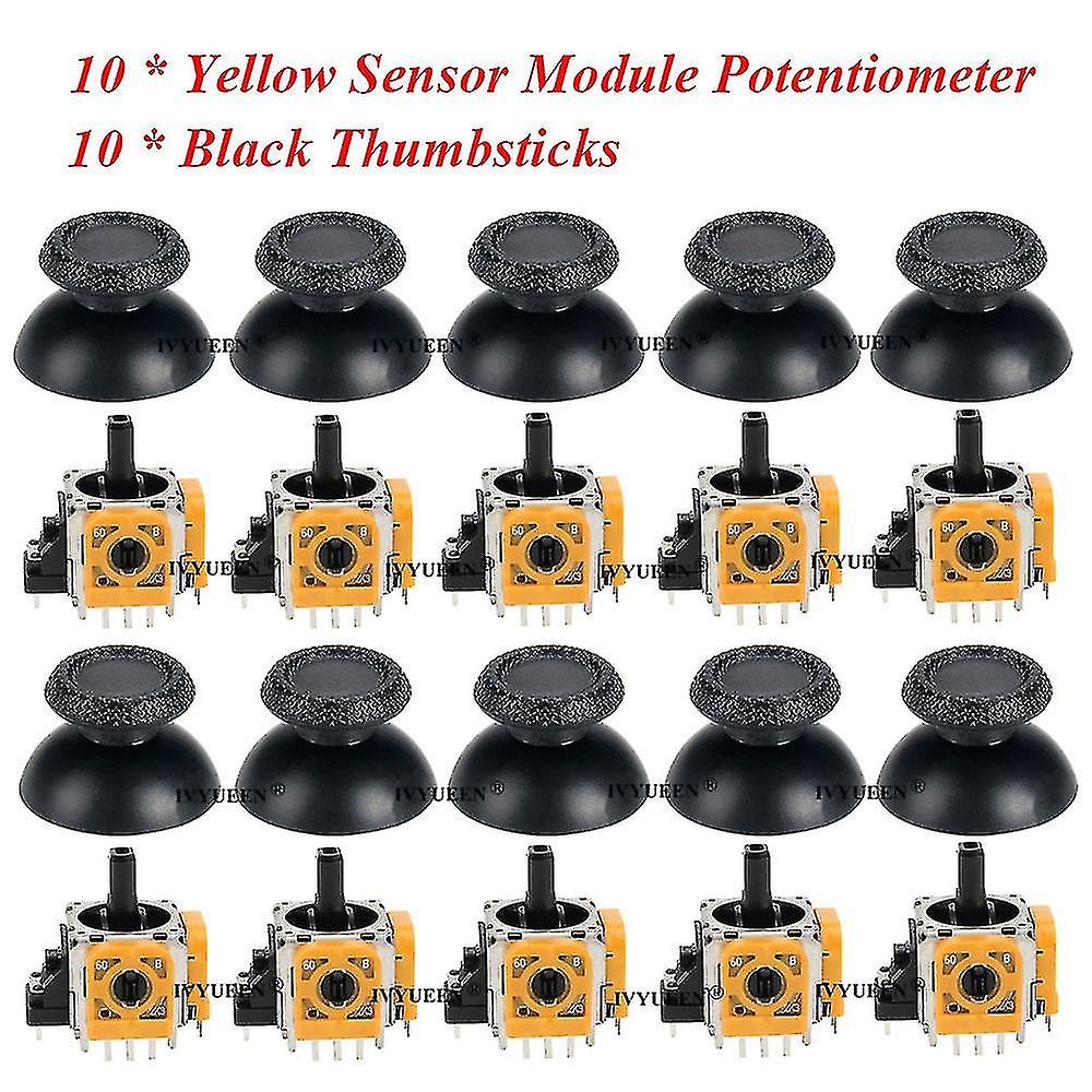 Tib  10 Sets For Playstation 5 Ps5 Controller 3d Analog Thumb Stick Sensor Module Potentiometer With