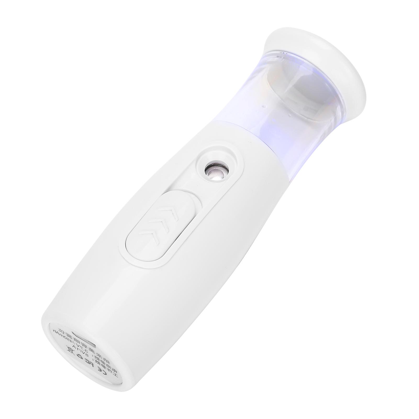 Nano Facial Mister Portable Handy Moisturing Face Cool Mist Steamer for Skin Care White 30ml
