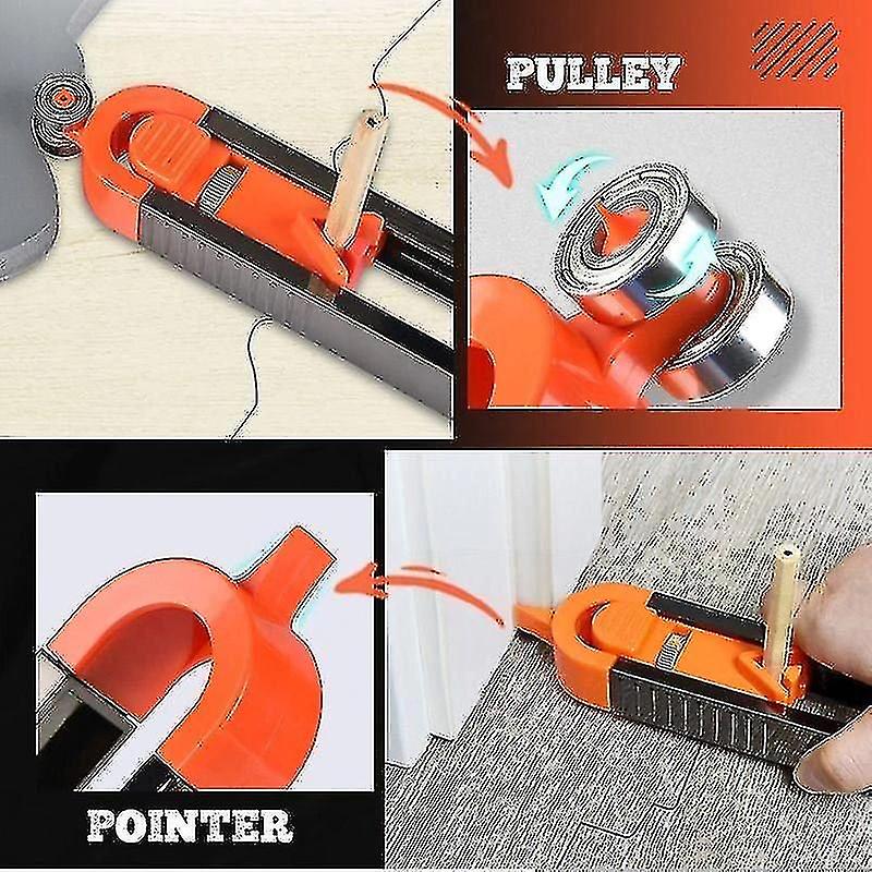 Precise Contour Gauge With Lock
