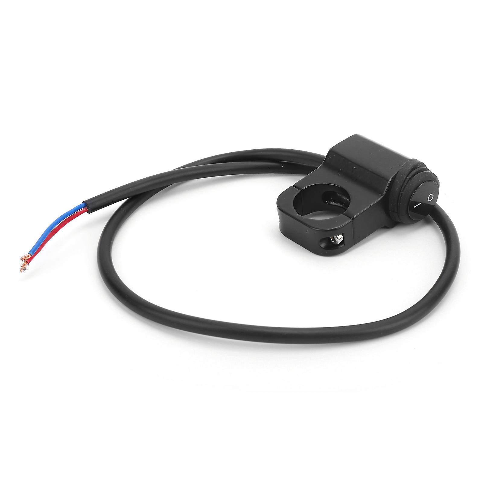 Universal 7/8in Handlebar Switch - ON/OFF Control for Lights & Devices, Weatherproof