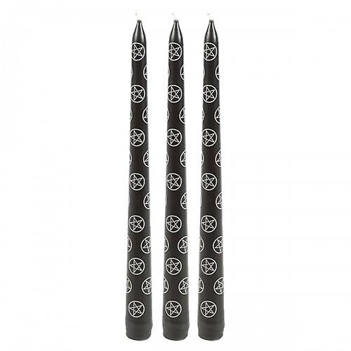 Something Different Magic Pentagram Taper Candle (Pack of 3)