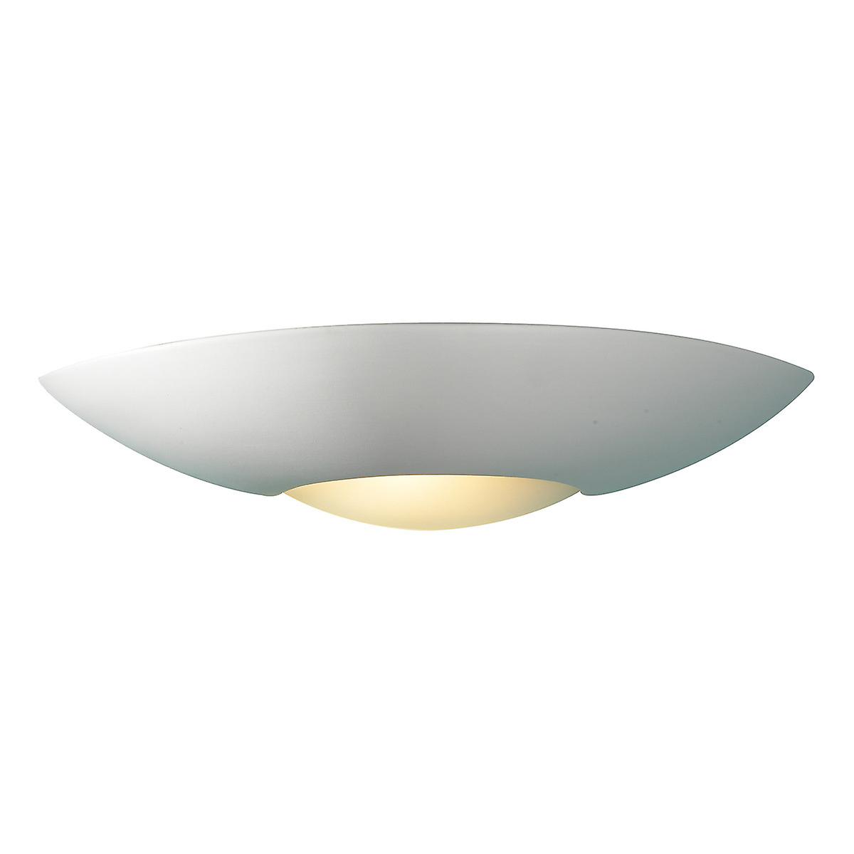 DAR SLICE Uplighter Wall Light Unglazed