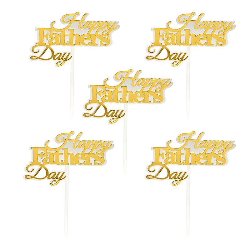 5pcs Father's Day Cake Toppers