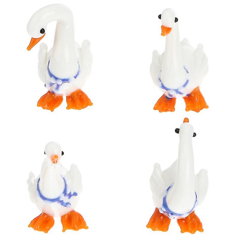 4pcs Swan Ornament