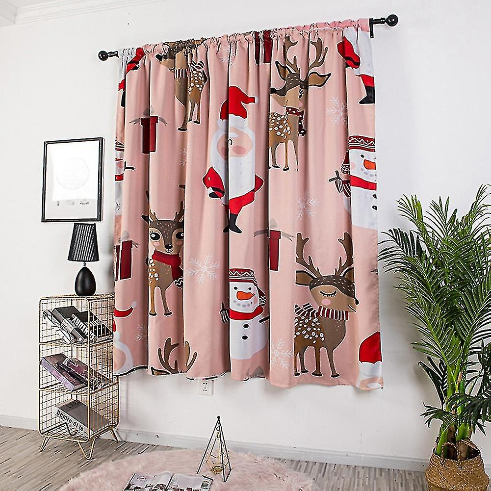 Polyester vindusgardiner i blått, rødt, rosa for juledekorasjonsfester